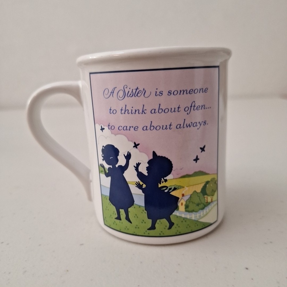 Vintage Hallmark 1984 Sisters Friend Forever Coffee Mug 12 oz MADE IN JAPAN